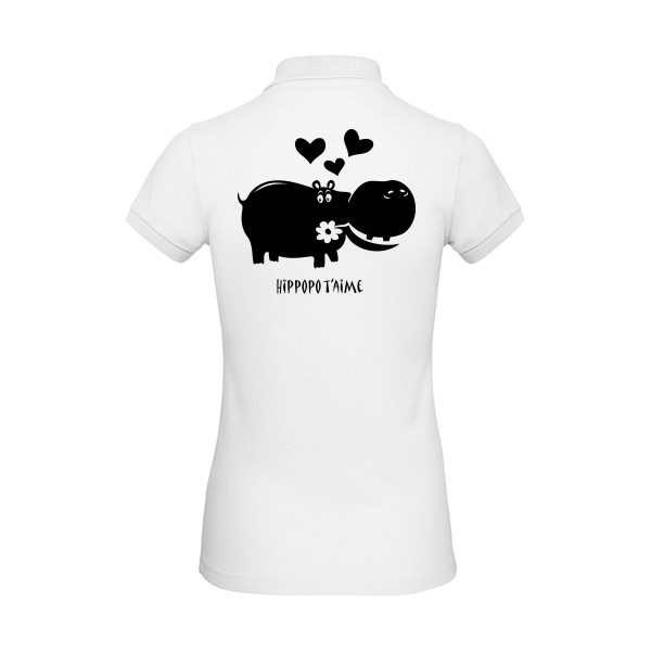 Hippopo t'aime -T shirt bebe -B&C - Inspire Polo /women