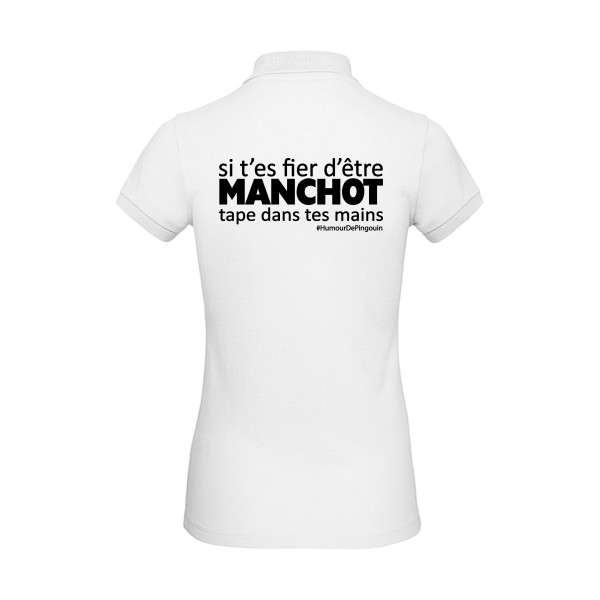 Manchot-Polo femme bio drôle - B&C - Inspire Polo /women- Thème humour - 