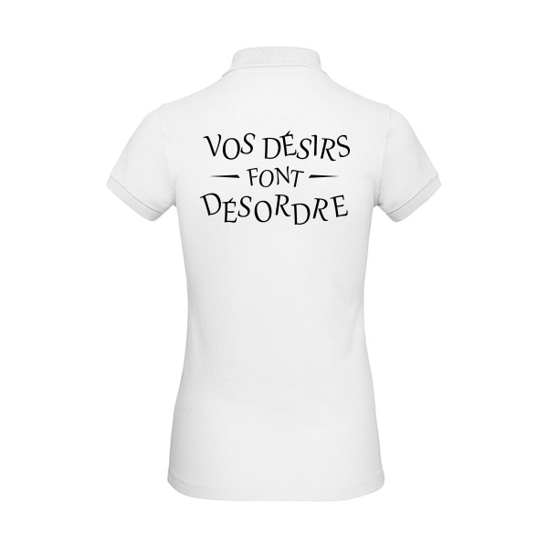 Désordre-T shirt a message drole - B&C - Inspire Polo /women