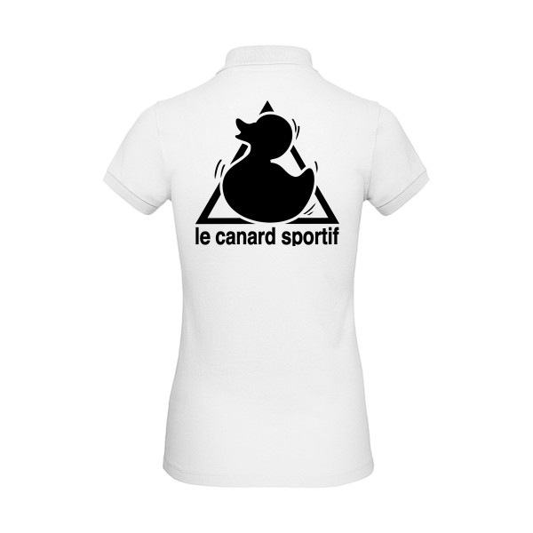 Canard Sportif -Polo femme bio humoristique - Femme -B&C - Inspire Polo /women -thème  humour et parodie - 