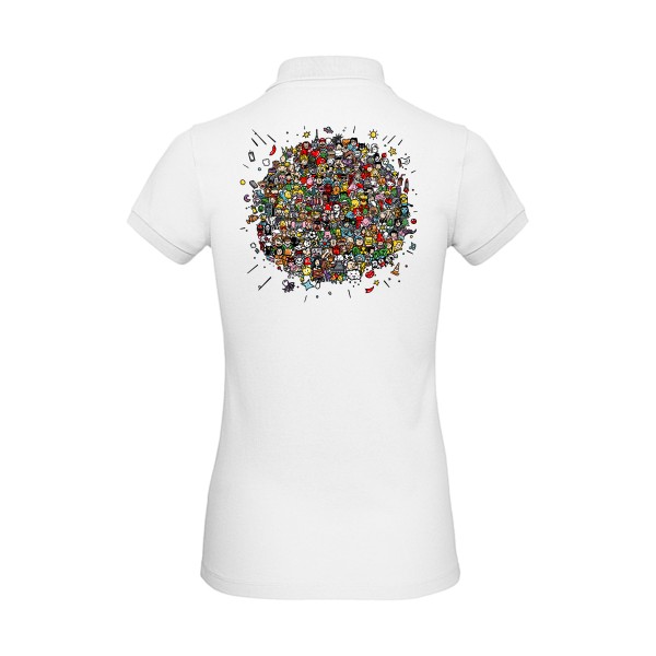 Planète Pop Culture- T-shirts originaux -modèle B&C - Inspire Polo /women -
