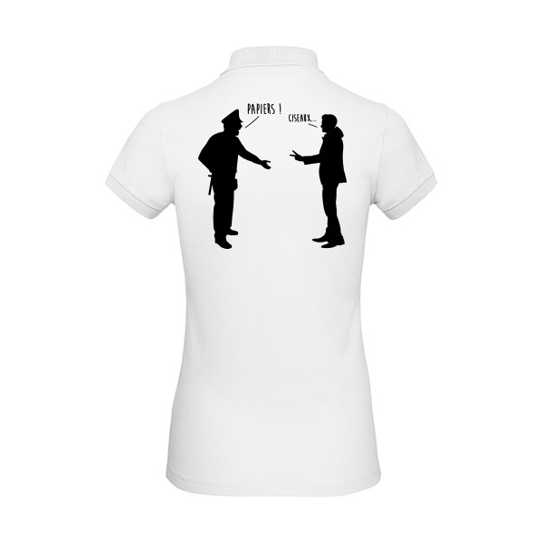 CHIFOUMI - modèle B&C - Inspire Polo /women - T shirt et vêtement cool - thème parodie -
