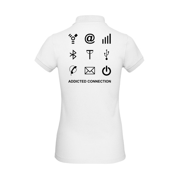 Addicted connection- t shirt Geek - B&C - Inspire Polo /women