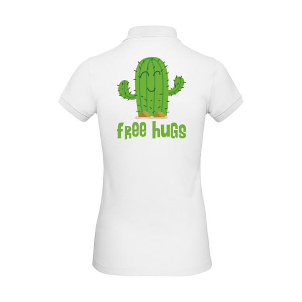 FreeHugs- Polo femme bio Femme - thème tee shirt humoristique -B&C - Inspire Polo /women -
