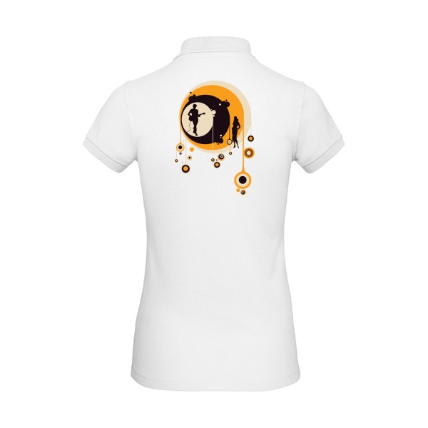 70's - Tee shirt vintage Femme - modèle B&C - Inspire Polo /women - thème vintage et seventies -
