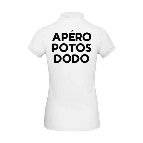 Polo femme bio Femme original - Apéro Potos Dodo  -
