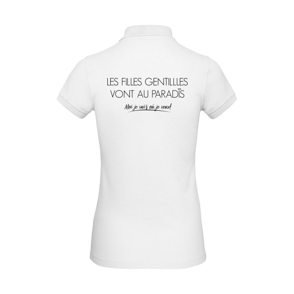 T shirt humour femme les filles  sur B&C - Inspire Polo /women