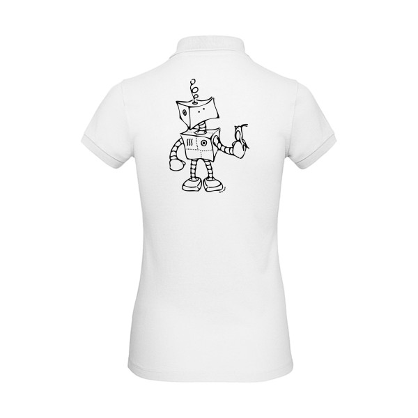 Robot & Bird - modèle B&C - Inspire Polo /women - geek humour - thème tee shirt et sweat geek -