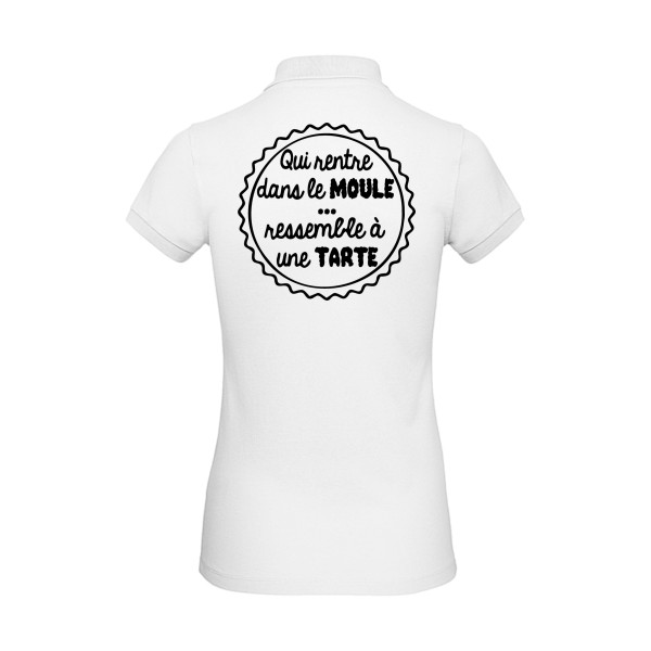 Polo femme bio - T-shirt message Femme- Moule à tarte -