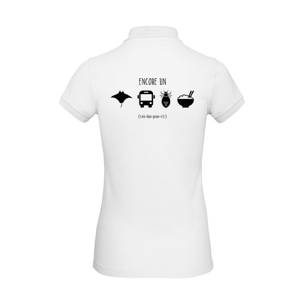 REBUS- T shirt rigolo- modèle B&C - Inspire Polo /women - 