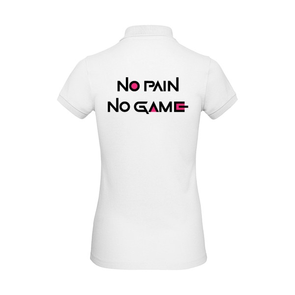 NO PAIN NO GAME ! - B&C - Inspire Polo /women Femme - thème parodie et cinema -