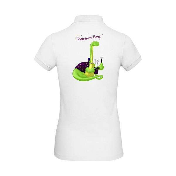 T shirt rigolo diplodocus sur B&C - Inspire Polo /women