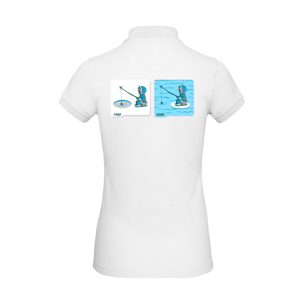 T shirt Femme humour -Fishing in Arctic - B&C - Inspire Polo /women