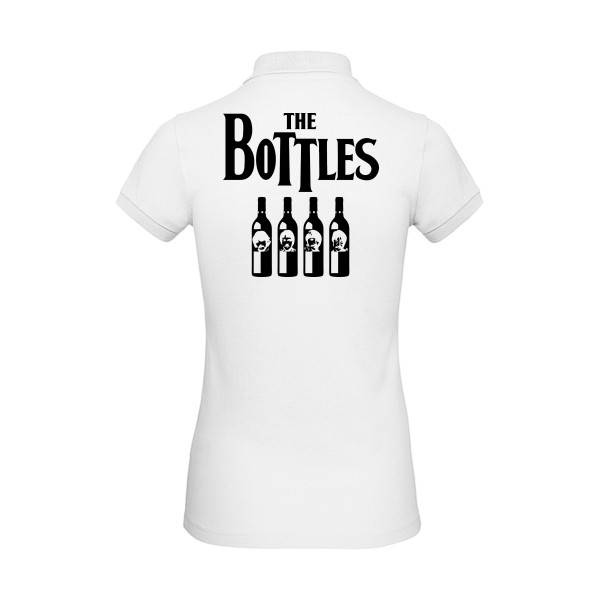 The Bottles - Polo femme bio parodie  pour Femme - modèle B&C - Inspire Polo /women - thème parodie et musique vintage -