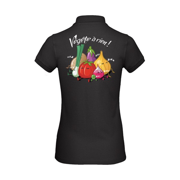 Vegete à rien ! - Tee shirt ecolo -Femme -B&C - Inspire Polo /women