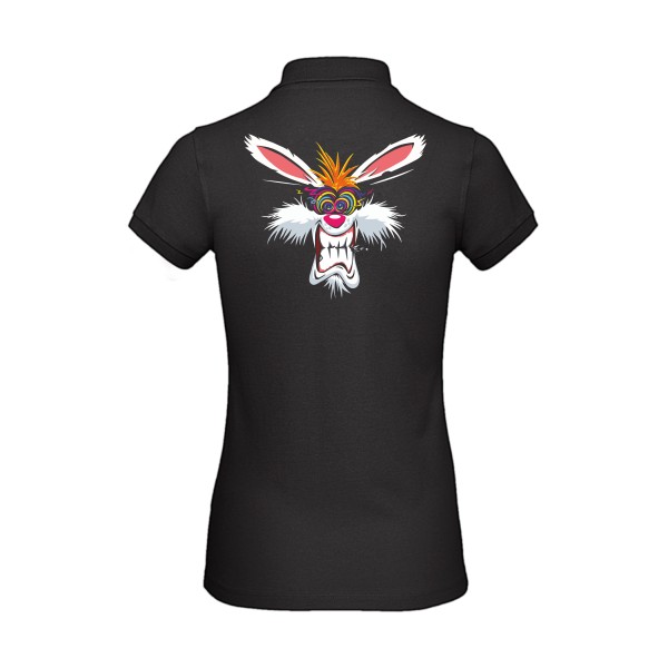 Rabbit  - Tee shirt humoristique Femme - modèle B&C - Inspire Polo /women - thème graphique -