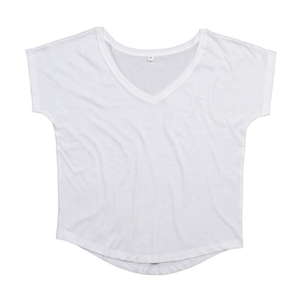 T-shirt femme bio col V - Mantis (coupe ample - Loose Fit)