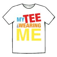 My tee is wearing me