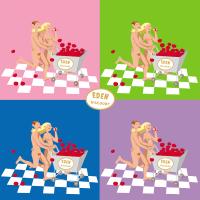 adam et eve au supermarché