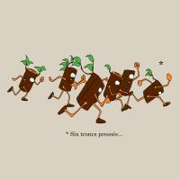 six troncs pressés