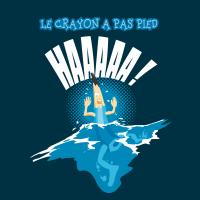 Le crayon a pas pied