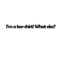 I'm a tee-shirt! What'else?