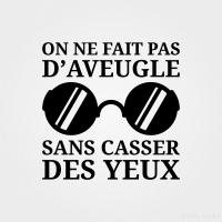 On ne fait pas d'aveugle sans casser des yeux