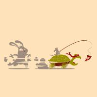 Le Lièvre et la tortue... ninja