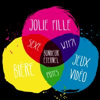 Bonheur éternel fond noir