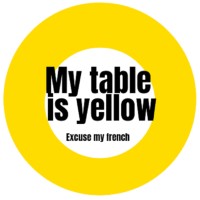 my table is yellow