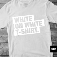 White on white t-shirt