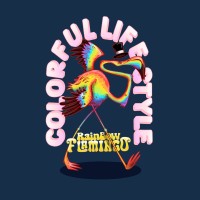 Rainbow Flamingo 