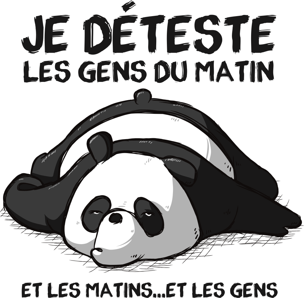 Sweat “Je Suis Pas Du Matin” Avec Chat – Cadeau Humour Pour Fans De Chats – Homme/femme - 5